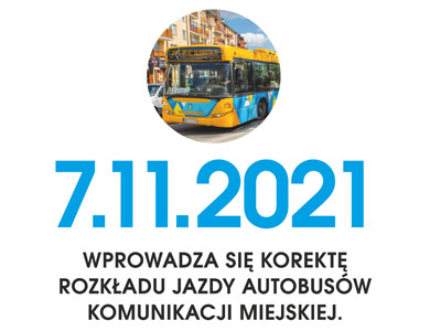 7 listopada korekta rozkładu jazdy autobusów miejskich