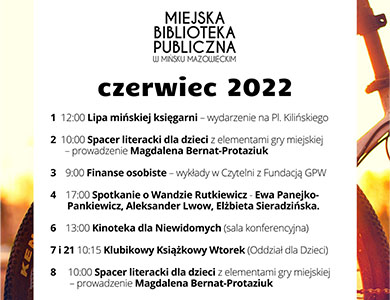 Czerwiec w Miejskiej Bibliotece Publicznej