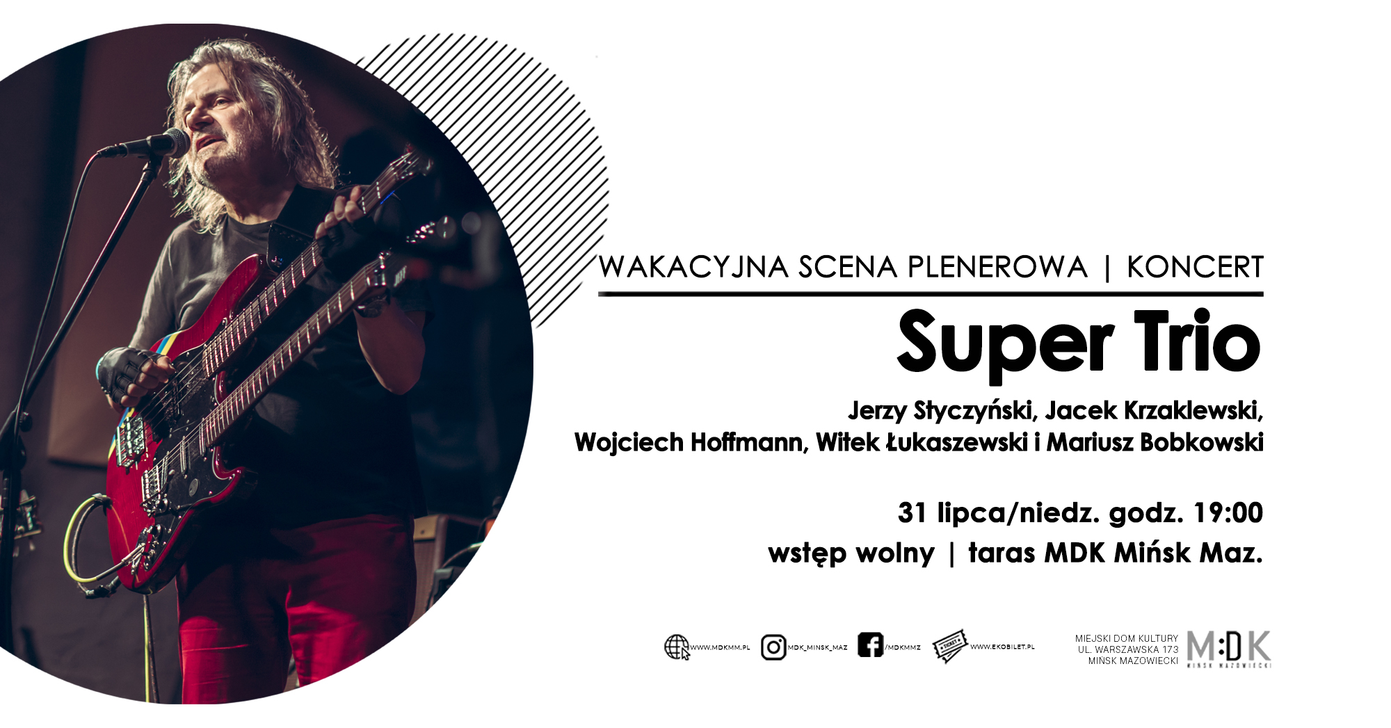 "Super Trio" - wakacyjna scena plenerowa/koncert w MDK 31.07.2022