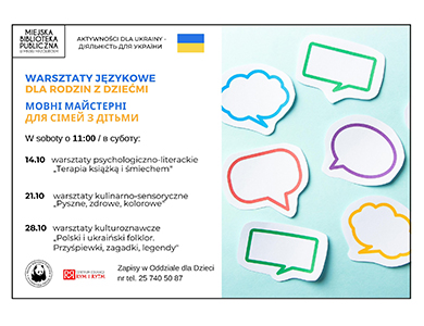 Warsztaty językowe dla rodzin z dziećmi / Мовні майстер-класи для сімей з дітьми