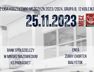 2 Liga Koszykówki mężczyzn 2023/2024, grupa B, 12 kolejka