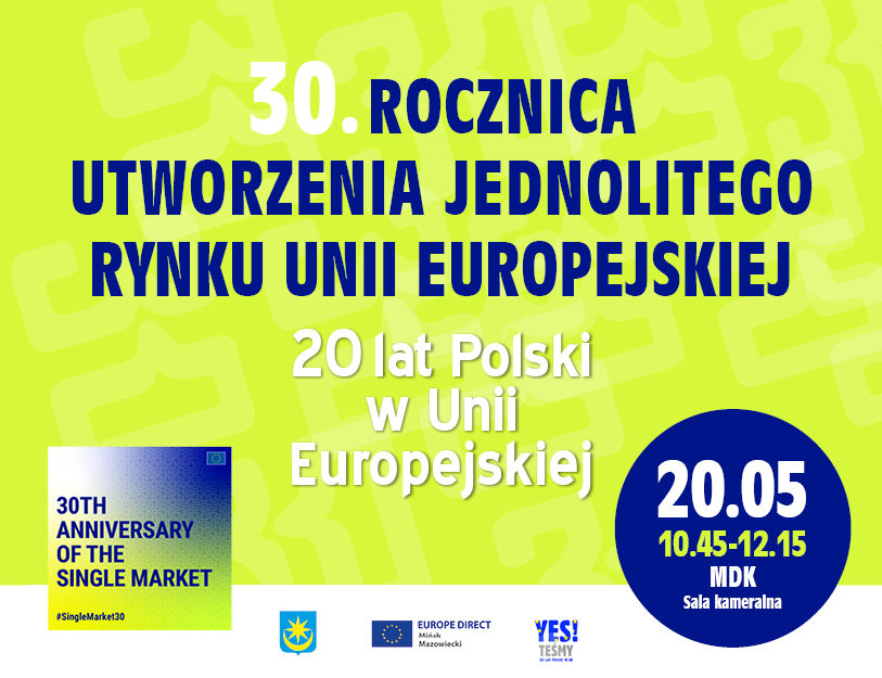 Na jasno-zielonym tle informacje zawarte w artykule. Po prawej w małym, granatowym kole treść