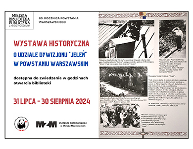 Po lewej na białym tle kolorowy tekst. Po prawej wycinek starej informacji prasowej ze zdjęciami