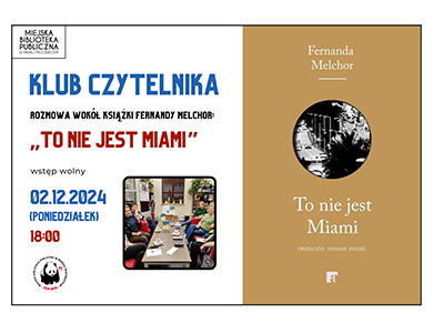Na jasnym tle kolorowe informacje. Po lewej beżowa okładka książki. Po środku w małym kole czarno-biało zdjęcie