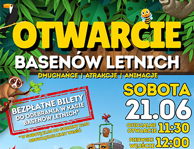 Na kolorowym tle informacje