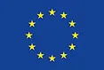 Flaga Unii Europejskiej z dwunastoma żółtymi gwiazdami ułożonymi w okrąg na niebieskim tle.