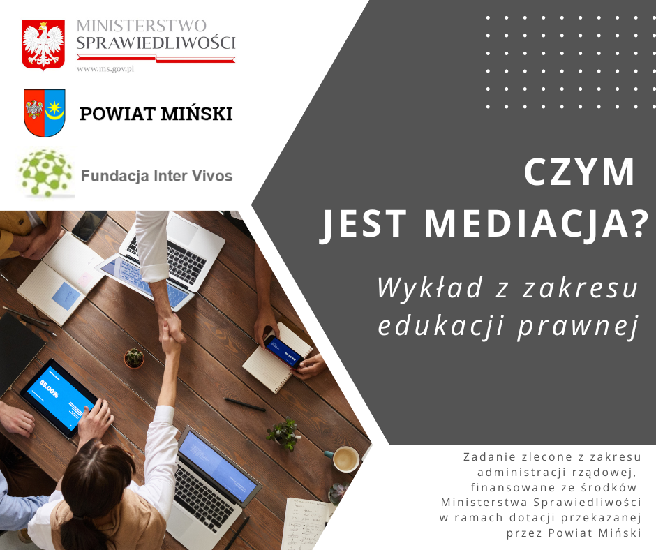 Czym jest mediacja? Wykład z zakresu edukacji prawnej