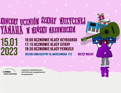 Koncert uczniów szkoły muzycznej Yamaha w Mińsku Mazowieckim