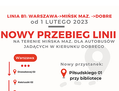 Firma BAGS zmienia trasę B1