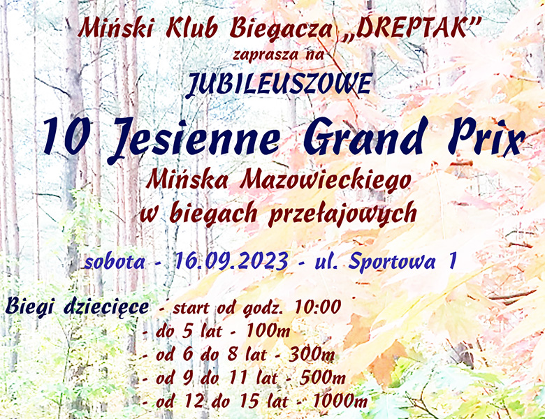Ruszyły zapisy na Jubileuszowe Grand Prix w biegach przełajowych