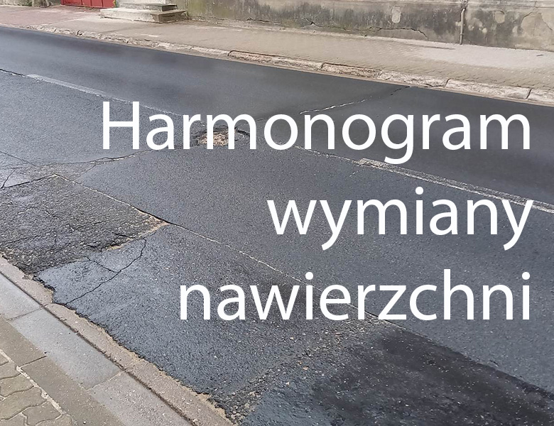 Harmonogram wymiany nawierzchni ulic