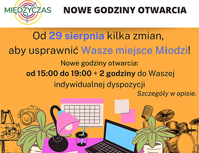 Nowe godziny otwarcia "Międzyczasu"