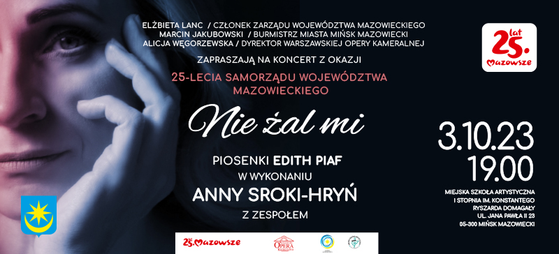"Nie żal mi" piosenki Edith Piaf w wykonaniu Anny Sroki-Hryń z zespołem