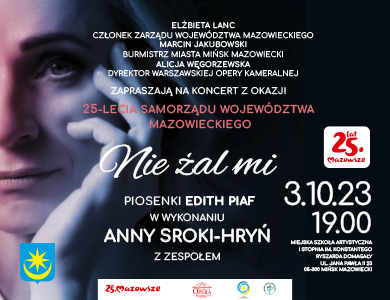 "Nie żal mi" piosenki Edith Piaf w wykonaniu Anny Sroki-Hryń z zespołem