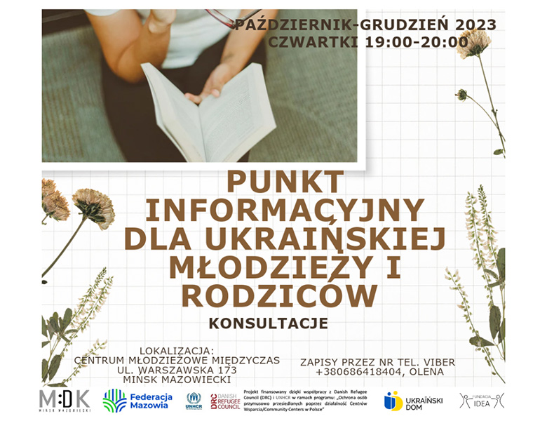 Punkt informacyjny dla ukraińskiej młodzieży i rodziców