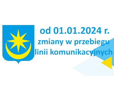 Zmiany w przebiegu linii komunikacyjnych od 01.01.2024