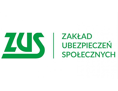 Na białym tle napis ZUS