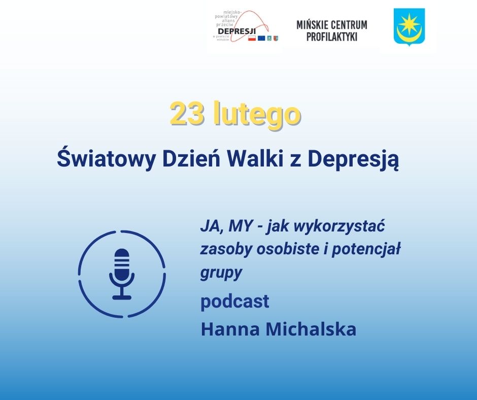 Na niebieskim tle informacje