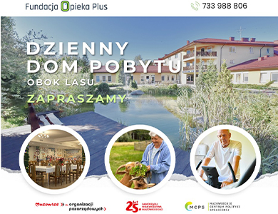 Zdjęcie domu nad wodą z kładką. Poniżej trzy koła i zdjęcia: sali, kobiety karmiącej zwierzę i mężczyzny na rowerze stacjonarnym
