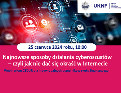 Świat cyfrowy. Na dole na różowym tle informacje