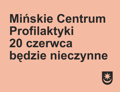 Na jasno-różowym tle informacje