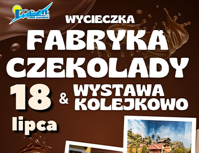 Na brązowym tle informacje.