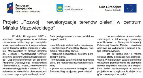 Wszczęto postępowania o udzielenie zamówienia publicznego