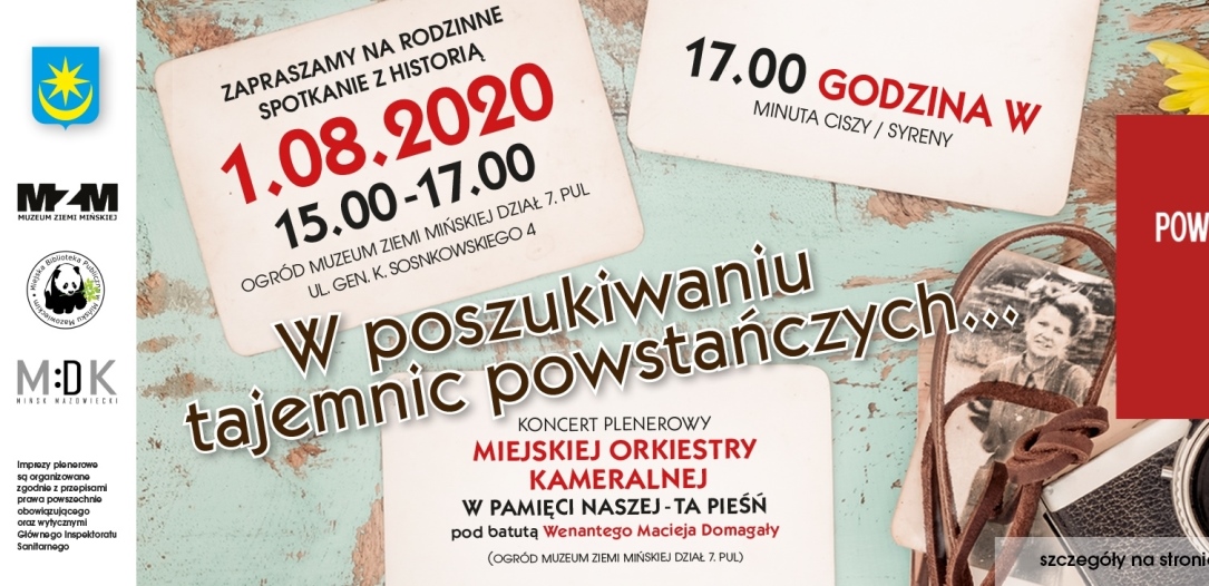 76. rocznica Powstania Warszawskiego oraz 76. Rocznica wyzwolenia Mińska Mazowieckiego