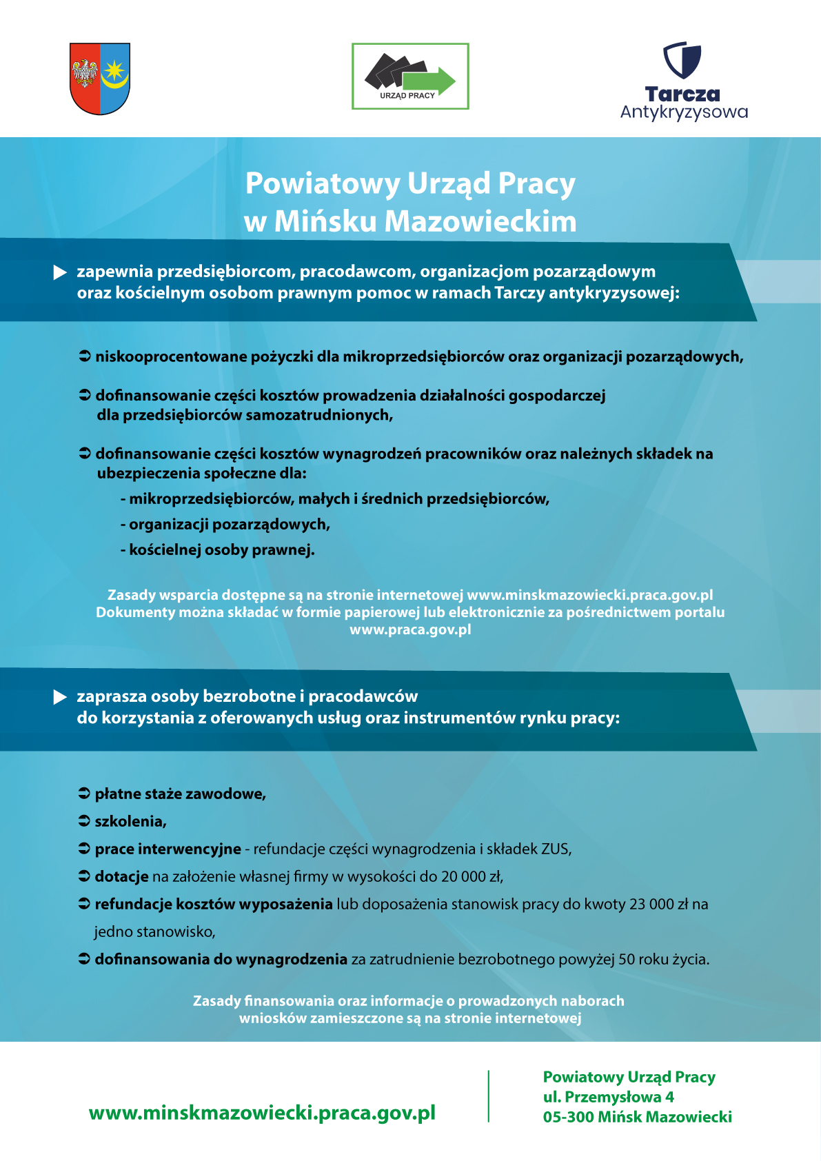 Pomoc w ramach tarczy antykryzysowej