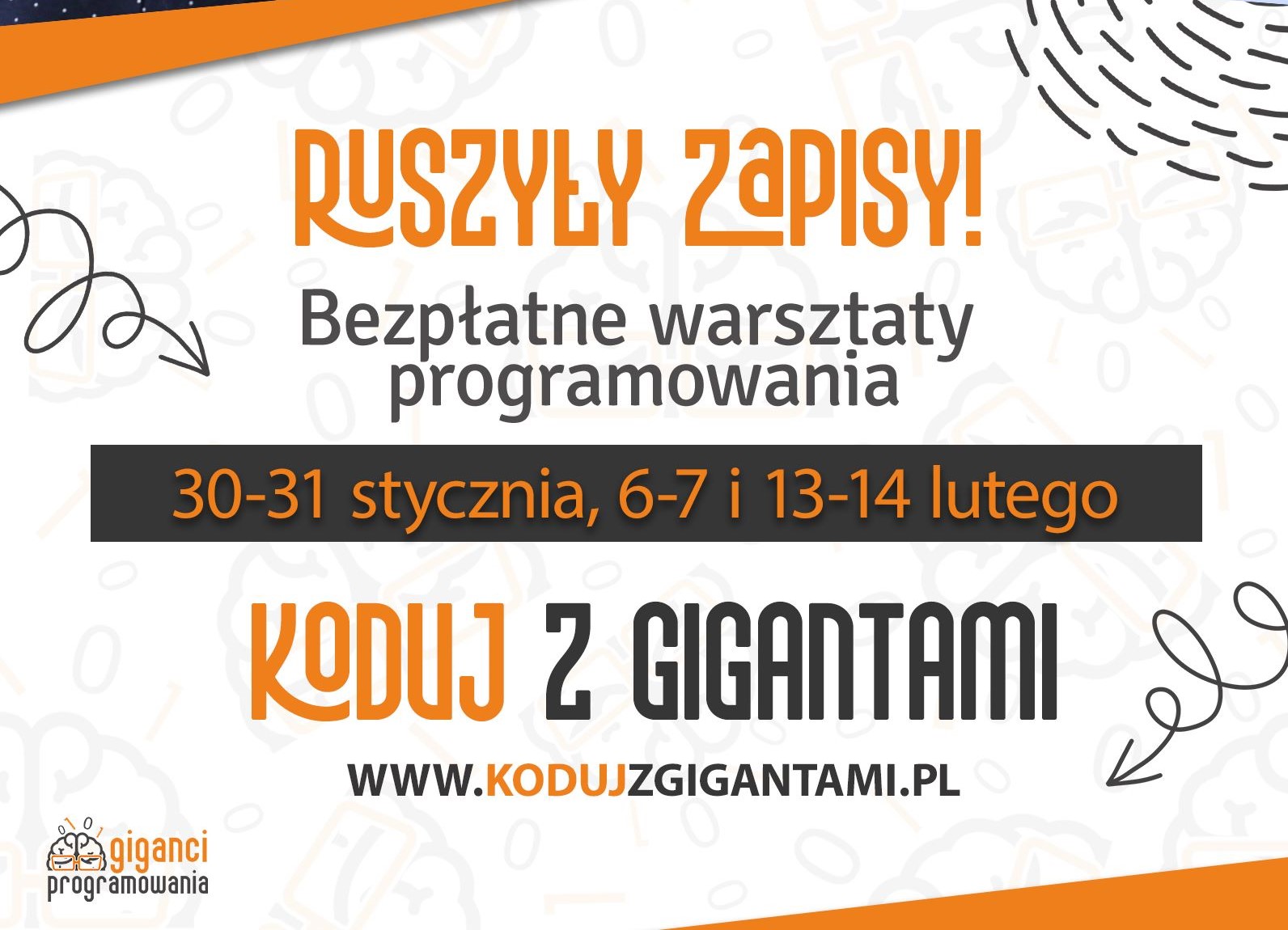 Czy już zapisałeś się na warsztaty? Koduj z gigantami!
