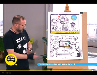 Mińszczanin komiksowo w Dzień Dobry TVN!