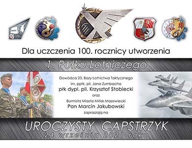 100. rocznica utworzenia 1. Pułku Lotniczego
