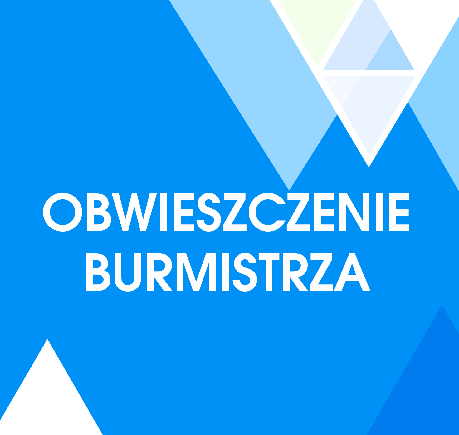 Obwieszczenie Burmistrza