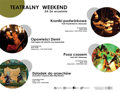 Zapraszamy na Teatralny Weekend!