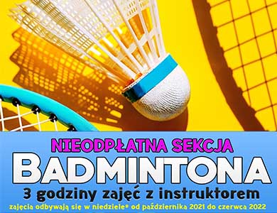 Nieodpłatna sekcja badmintona