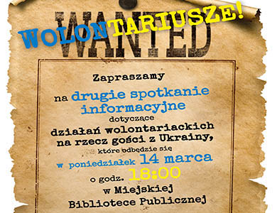 Drugie spotkanie informacyjne dla wolontariuszy
