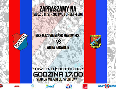 MKS Mazovia zaprasza na mecz o Mistrzostwo Forbet 4. ligi