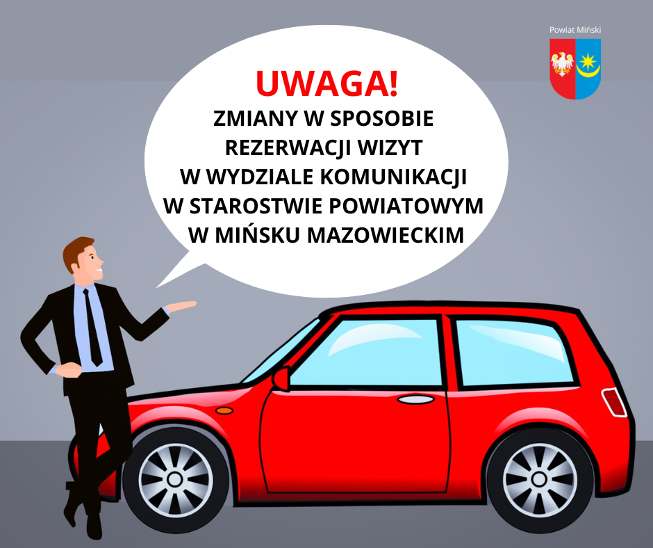 Zmiany w sposobie rezerwacji wizyt w Wydziale Komunikacji