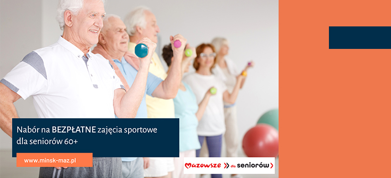 Nabór na BEZPŁATNE zajęcia sportowe dla seniorów 60+
