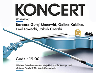 Mińskie Towarzystwo Muzyczne zaprasza na koncert